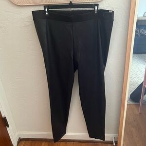 Vince Camuto Black Faux Leather Leggings Sz. XL